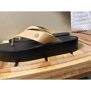 Tory Burch flip flops worn once